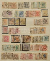 Svédország összeállítás a klasszikus időszaktól, majd sokszoros példányokkal 12 lapos közepes berakóban (kb 1500-2000 db bélyeg)