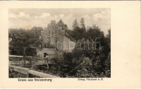 Szelindek, Stolzenburg, Slimnic, Evang. Pfarrhaus / Evangélikus plébánia. Lichtdruck von Jos. Drotleff / Lutheran parish (fl)