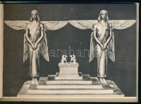 Budapest, Bibliai Múzeum (a borítón és a belső lapon kézzel átírva Miskolcra), képeslapfüzet 12 bibliai témájú lappal / Bible Museum, postcard booklet with 12 pages