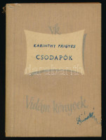 Karinthy Frigyes: Csodapók. (Fantasztikus novellák) Bp., 1956. Vidám könyvek. Kiadói papírborítóval