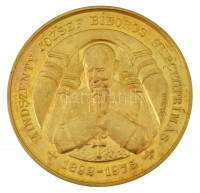 Bognár György (1944-) 1991. Mindszenty József Bíboros Hercegprímás 1892-1975 kétoldalas, aranyozott bronz emlékérem (42,5mm) T:AU (eredetileg PP)