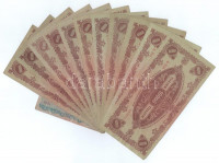 Ausztria 1922. 100K + Magyarország 1945. 10.000P (11x) T:FAustria 1922. 100 Corona + Hungary 1945. 10.000 Pengő (11x) C:F