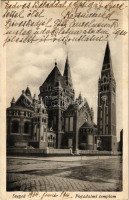 1934 Szeged, Fogadalmi templom + SZABADTÉRI JÁTÉKOK MADÁCH - AZ EMBER TRAGÉDIÁJA AUG. 4. 5. 6. 11. 12. 14. 15. So. Stpl (r)