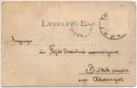 1905 Báziás, indóház, vasútállomás, vonatok / Stations Gebäude / railway station, trains (szakadás / tear)