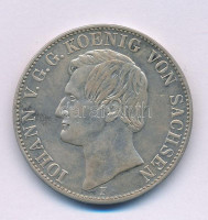 Német Birodalom / Szászország / Albertin-ház 1859F 1 Vereinsthaler Ag I. János Dresden, kapszulában T:XFGerman Empire / Saxony / Albertinian Line 1859F 1 Vereinsthaler Ag John I Dresden, in capsule C:XFKrause KM#1192