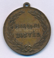 1893. 1849/49-iki HONVÉD / BUDAVÁR BEVÉTELE 1849. május 21. - Ennek emlékéül emelt szobor leleplezése 1893. május 21. bronz emlékérem mellszalagon (34mm) T:XF,VF ph.