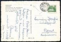 1966 Keszi Imre (1910-1974) író és Hajnal Anna (1907-1977) költőnő autográf képeslapja.