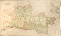 1906 Arad vármegye közigazgatási és földmívelési térképe. Szerk. és nyom. a m. kir. állami nyomdában. 1 : 144.000. (Rajta Arad és környéke, 1 : 36.000.) A hajtások mentén és a lap szélén kisebb sérülésekkel, ragasztott,