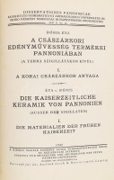 Bónis Éva: A császárkori edényművesség termékei Pannoniában. (A terra szigillátákon kívül.) I. A korai császárkor anyaga. Die kaiserzeitliche Keramik von Pannonien (Ausser den Sigillaten.) I. Die Materialen der frühen Kaiserzeit.