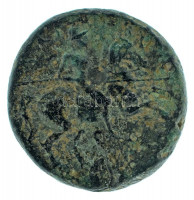 Ókori Görögország / Thesszália Kr.e. 380-337 / Larissa / Dichalkon (4,40g) T:XF,VF patina /Ancient Greece / Thessalia 380-337 BC / Larissa / Dichalkon. Head of the nymph Larissa facing / Cavalryman wearing Boiotian helmet on horseback (4,40g)