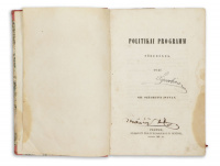 Széchenyi István, gr[óf]: Politikai programm töredékek. 1847.