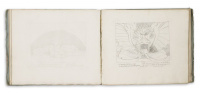 Flaxman, John: Atlante Dantesco da poter servire ad ogni edizione della Divina Commedia ossia l'Inferno il Purgatorio e il Paradiso composti dal sig. Giovanni Flaxman.con aggiunta di nuovi intagli e di una breve descrizione e spiegazione …