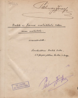 BAKK ENDRE, SZENTKATOLNAI: Bakk és Jancsó családdali rokon nemes családok. [Kéziratos könyv.]
