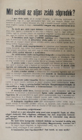 [ANTISZEMITA FALRAGASZ II.] ● Mit csinál az aljas zsidó söpredék?
