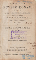 [DIÓSZEGI SÁMUEL – FAZEKAS MIHÁLY]: Magyar fűvész könyv.