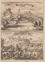 [ESZTERGOM – ÉRSEKÚJVÁR, 1686.] ● „Neuhusel Stormender Haningenomen” „Gran Ontset”