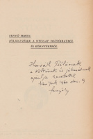 FENYŐ MIKSA<br>Följegyzések a „Nyugat” folyóiratról és környékéről.