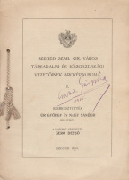 ÚR GYÖRGY – NAGY SÁNDOR (szerk.): Szeged szab. kir. város társadalmi és közgazdasági vezetőinek arcképalbuma I.