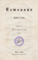 [AMBRÓZY LAJOS]: Temesvár im Jahre 1849. Während der Belagerung geschrieben.