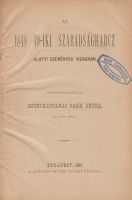 BAKK ENDRE, SZENTKATOLNAI: Az 1848-49-iki szabadságharcz alatti események Vizaknán.