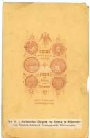 BESZTERCE 1875. ca. Koller : Népviselet, ritka cabinet fotó