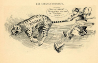 1914. War cartoons from The Cichago Daily News, háború ellenes karikatúra füzet, Luther Daniels Bradley 1853–1917, illusztrátor és politikai karikaturista