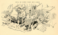 1914. War cartoons from The Cichago Daily News, háború ellenes karikatúra füzet, Luther Daniels Bradley 1853–1917, illusztrátor és politikai karikaturista