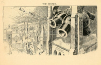 1914. War cartoons from The Cichago Daily News, háború ellenes karikatúra füzet, Luther Daniels Bradley 1853–1917, illusztrátor és politikai karikaturista