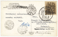 KASSA 1938. Bevonulás, képeslap 