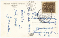 KASSA 1938. Bevonulás, képeslap 