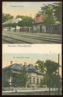 RÁKOSFALVA 1912. Régi képeslap, állomás