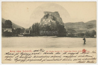 ÁRVA 1904. Árva vára keletről, régi képeslap, szép egykörös bélyegzéssel, Sochán
