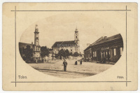 TOLNA 1915. Főtér, régi képeslap
