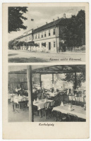 KÖRMEND 1929. korona szálloda, kerthelyiség, régi képeslap