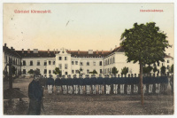KÖRMEND 1919. Honvéd laktanya, régi képeslap montázs