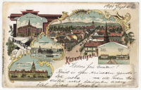 KESZTHELY 1901. Litho képeslap