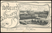 SZATMÁR / SZATMÁRNÉMETI 1903. Deák tér, régi képeslap