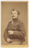 Stockmann 1875-80. Wien / Temesvár Huszár százados, visit fotó