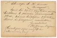 KÖVESLIGET 1901. Díjjegyes levlap, szép bélyegzéssel Budapestre, borkereskedésnek