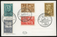 1940 Dekoratív, patrióta képeslap, Szatmárnémeti Visszatért bélyegzéssel