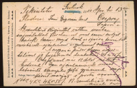 SZOLNOK 1910. Czaich Zs. Cornél Gyógyszerész céges levlap Csepregre küldve